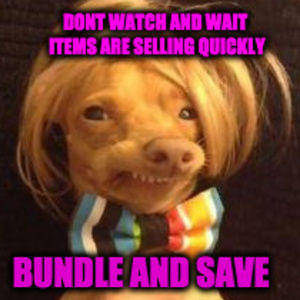 Bundle  your items and send me an offer! Lowball offer week try your luck